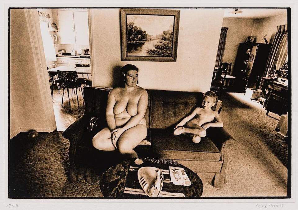 Untitled (Woman and Child on Couch)