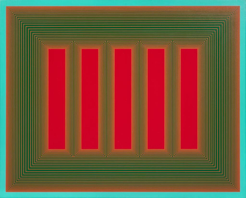 Temple of Deep Red with Turquoise