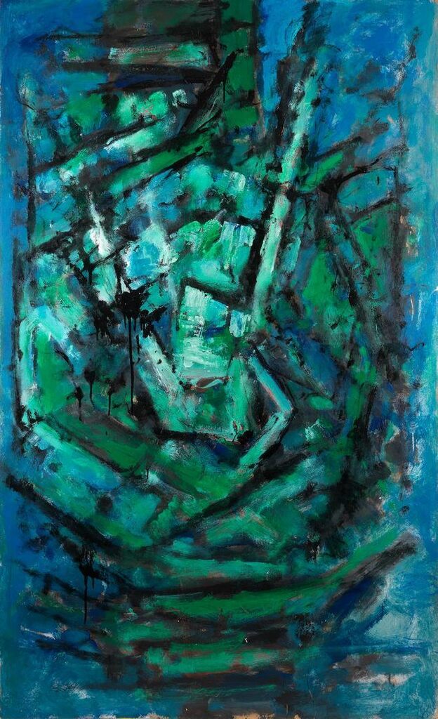 Untitled (Blue and Green)