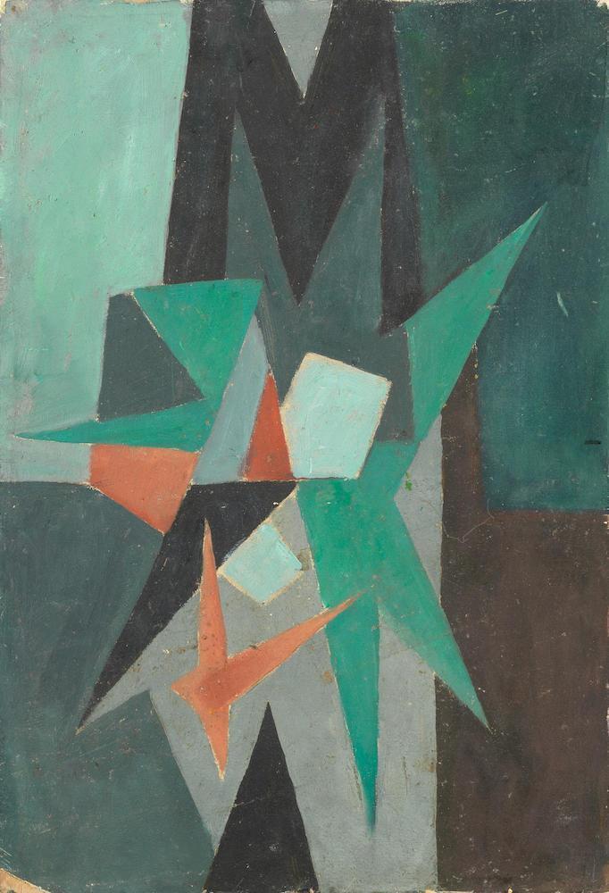 Untitled (Green, Red and Black)