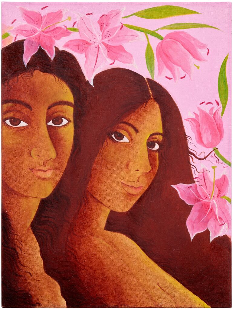 Portrait with Lilies