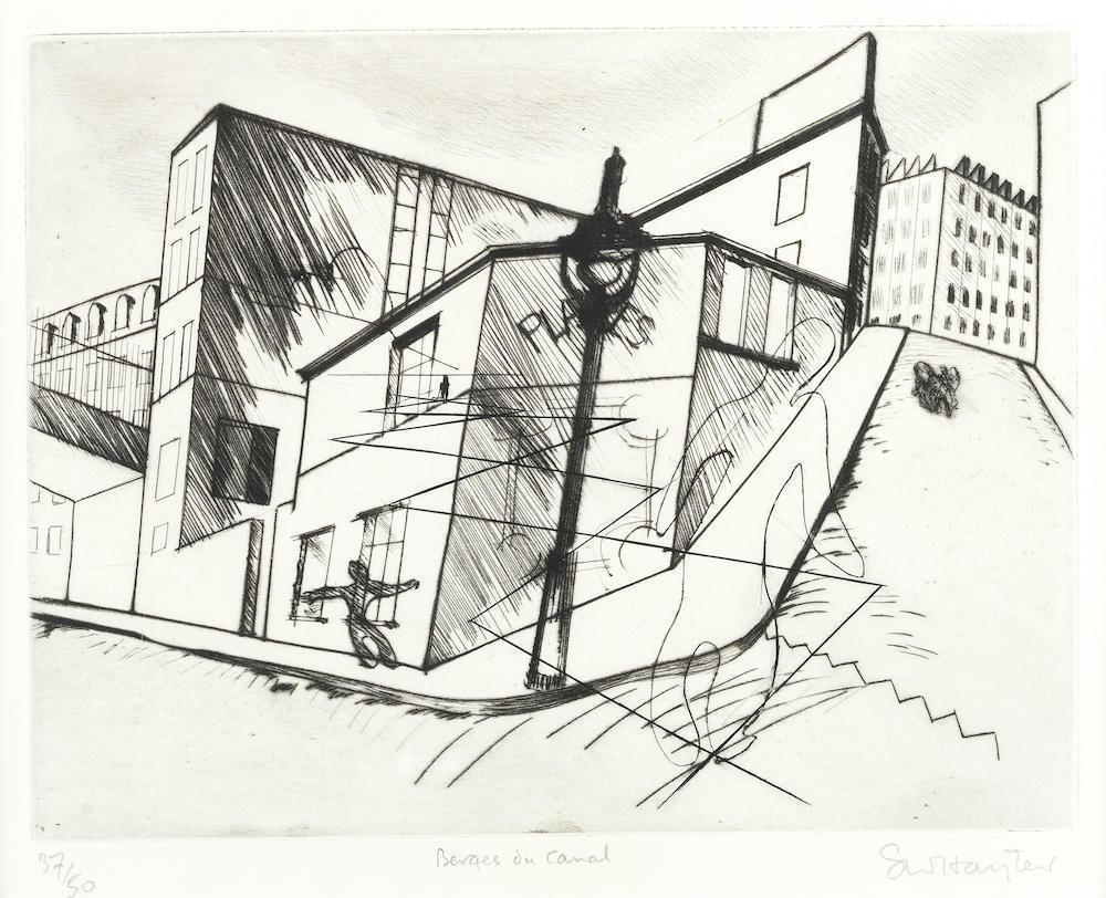 Rue de La Villette, from 'Paysages Urbains' (Black & Moorhead 35); Untitled