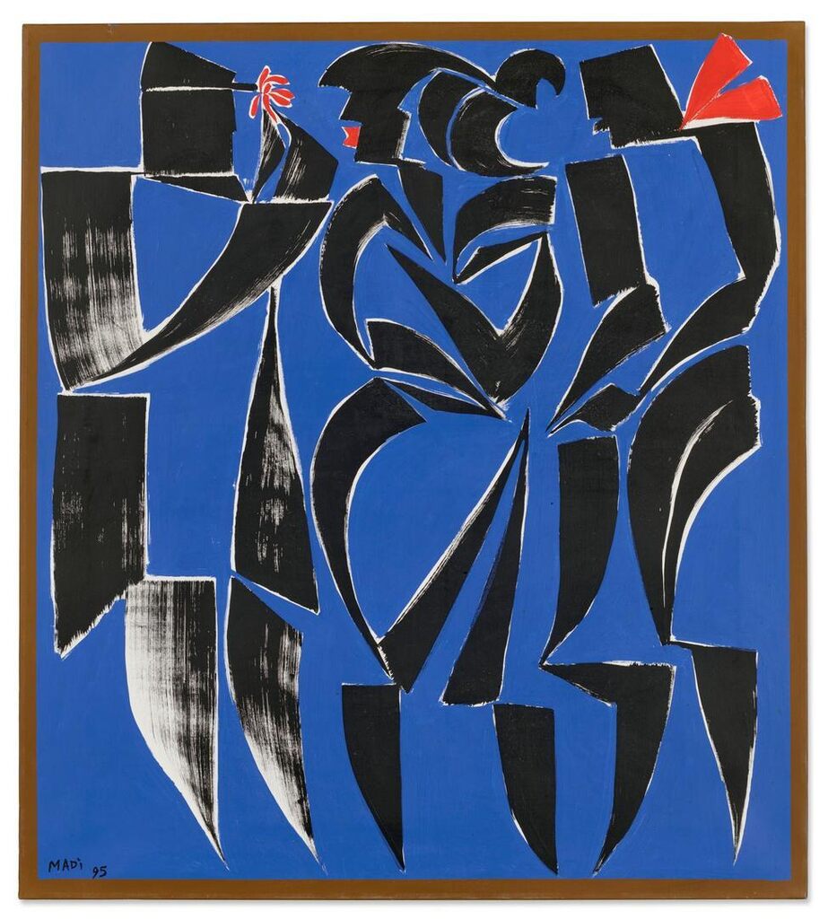 Untitled (Three Figures (Blue Composition))