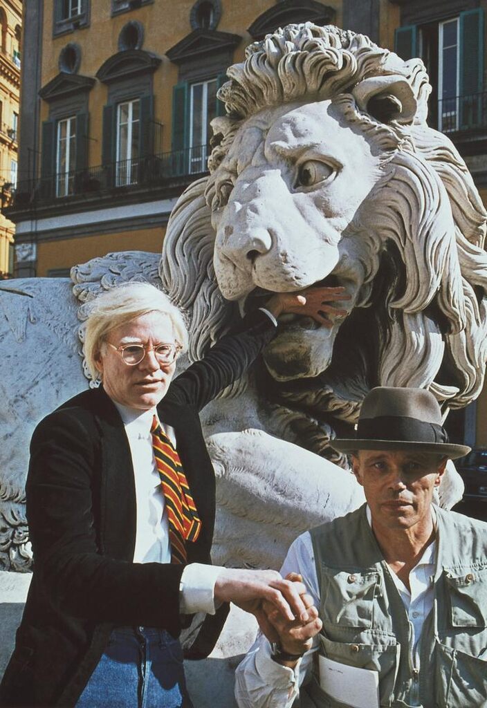 Andy Warhol and Joseph Beuys, Naples, 1980