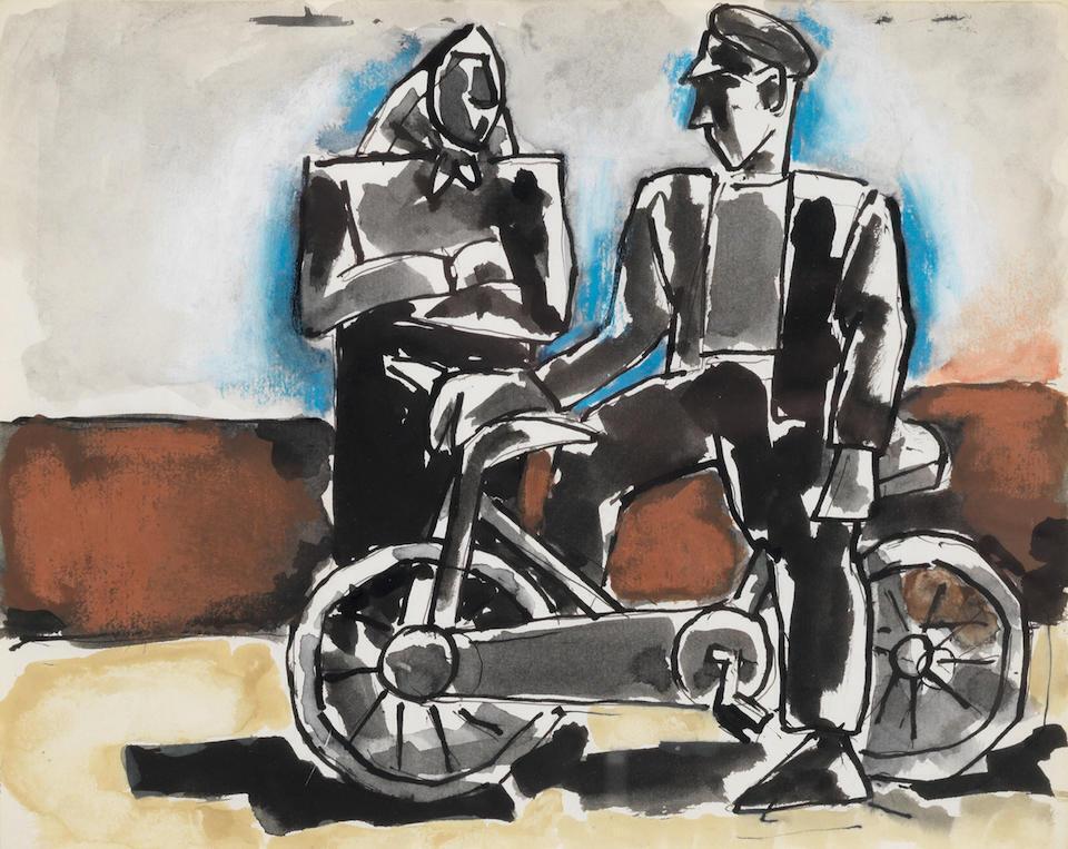 Man on a Bicycle