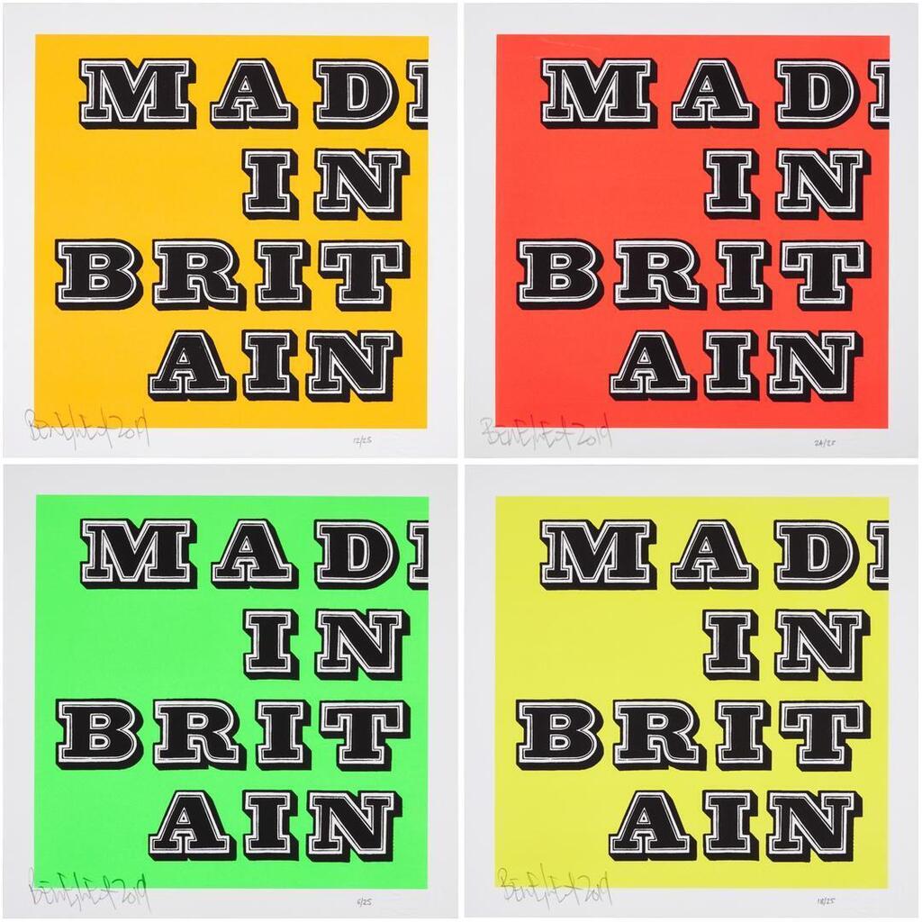 Mad in Britain (Orange; Yellow; Fluro Red; and Fluro Green)