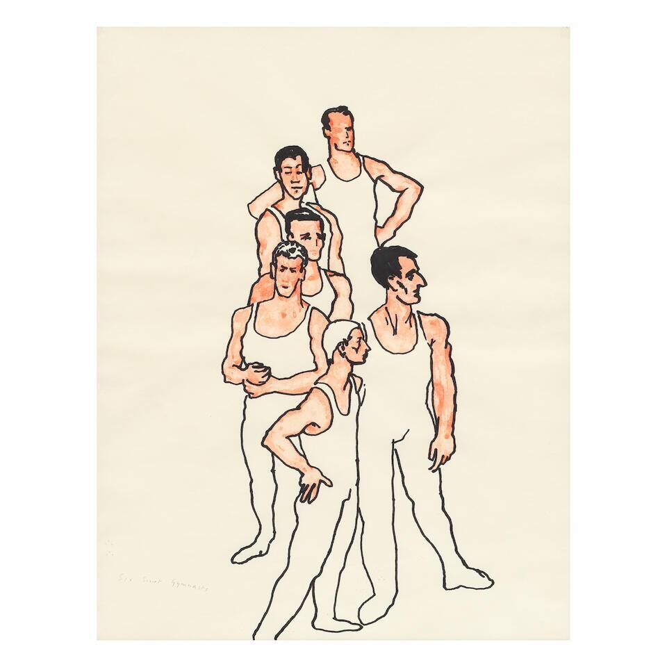 Six Soviet Gymnasts