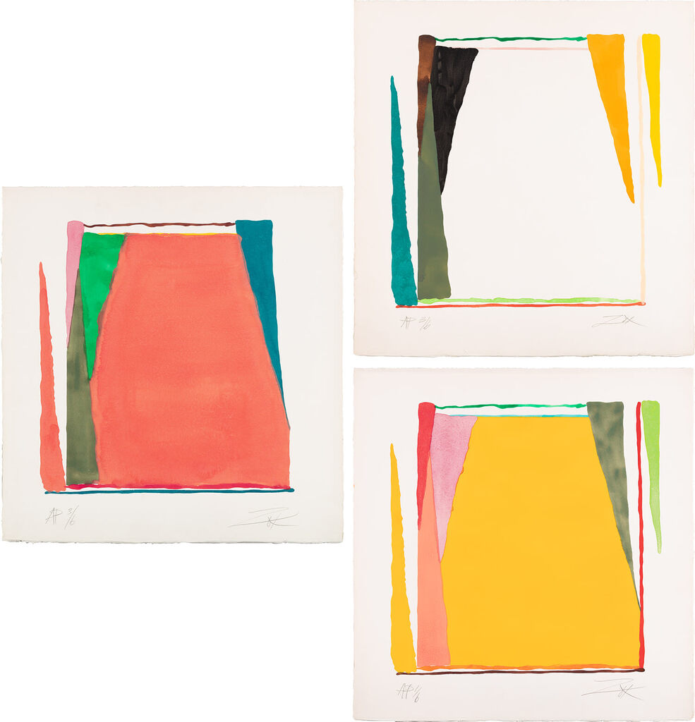 Stencil Series: three plates