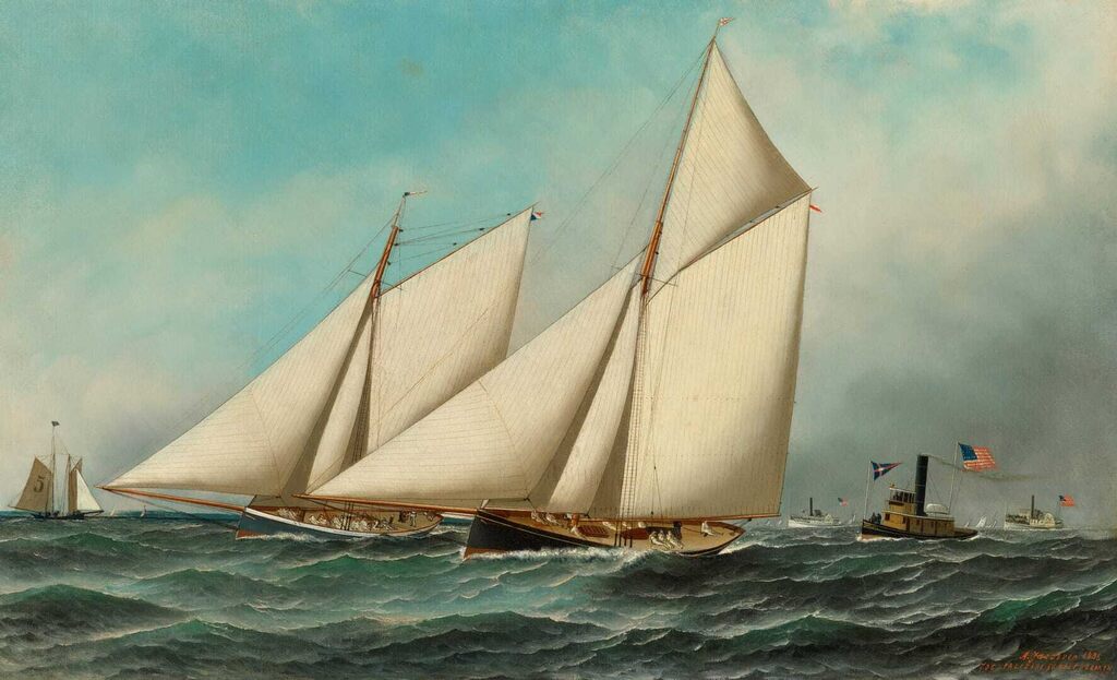 1885 America's Cup: Puritan versus Genesta