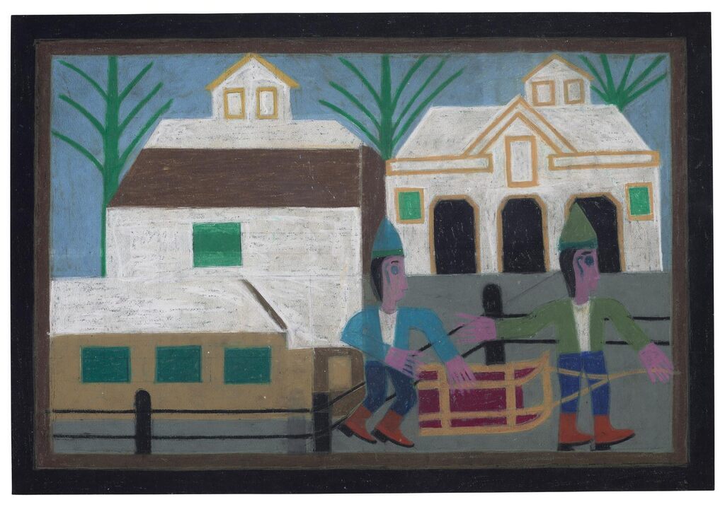 Untitled (Two Men with Sled)