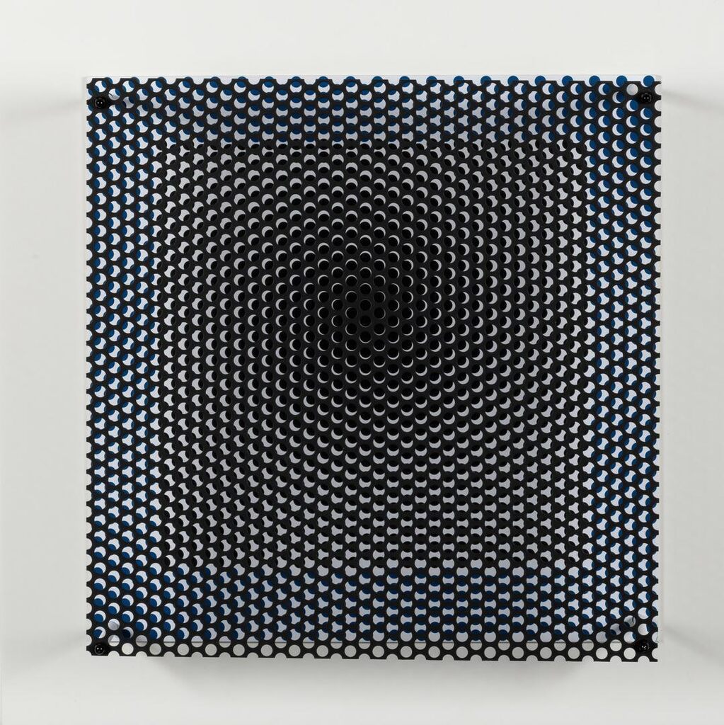 Vibration Carré Noir et Bleu