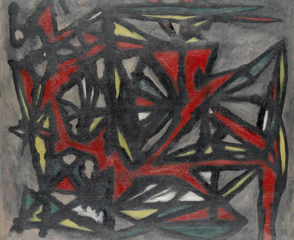 Landscape, Black and Red
