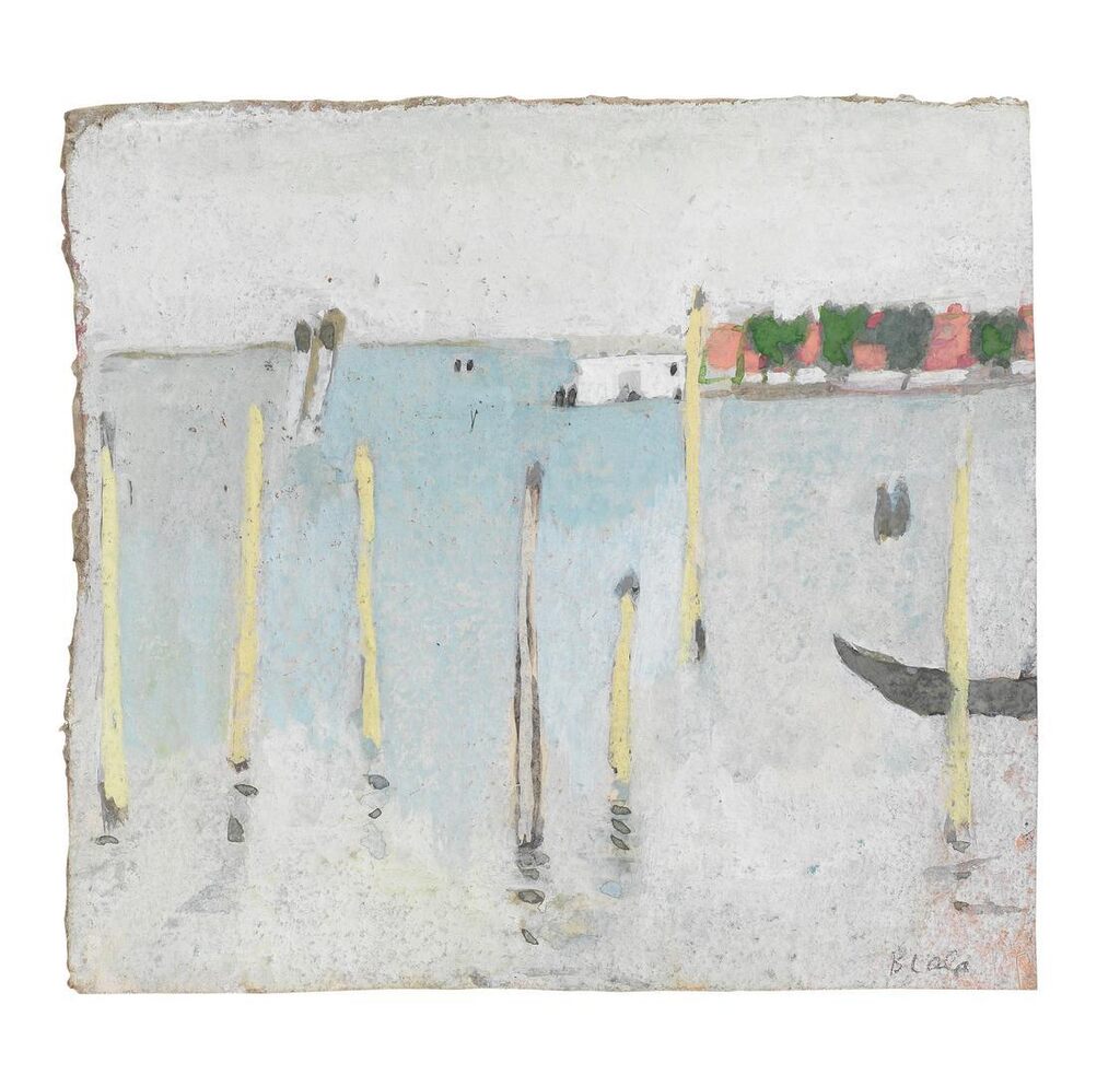 Untitled (Lagune: Venise Blanc Avec Gondola)