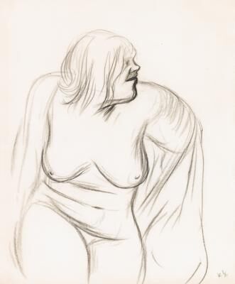A Seated Female Nude
