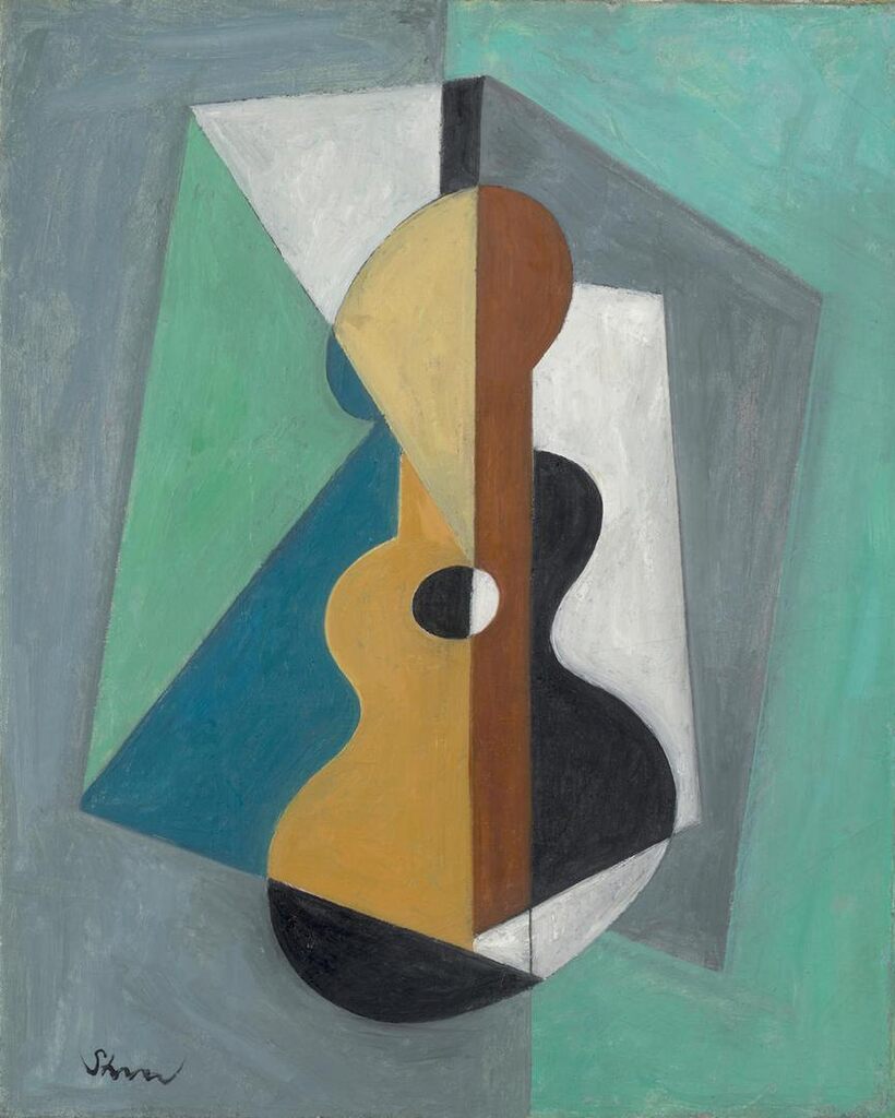 Untitled (Cubist Composition with Guitar)