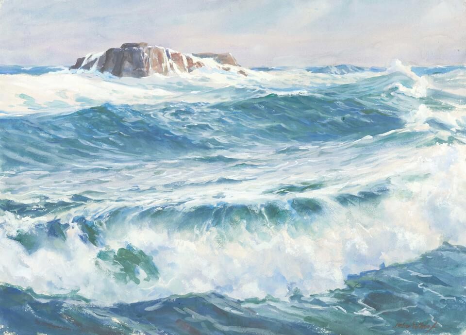 Rocks and Rolling Surf