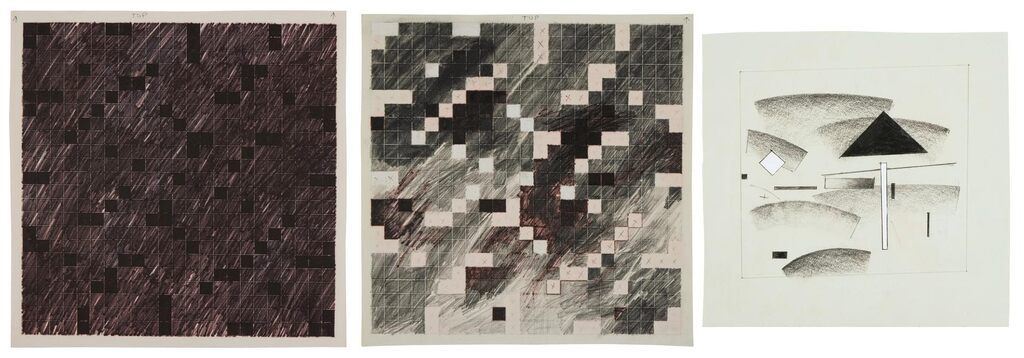 Untitled (Submissions for The Paris Review, Summer 1981 Issue) [3 Works]; i. President's Golf Lesson (1); ii. President's Golf Lesson (4); iii. Desert Malevich (1)