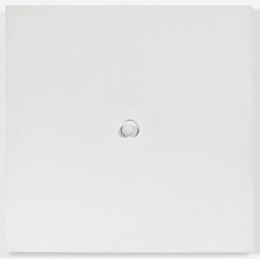 A WHITE BALL ON A WHITE BACKGROUND