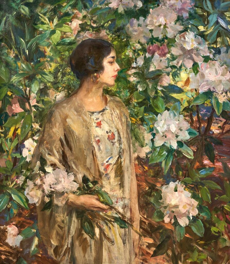 Glad and Rhododendron