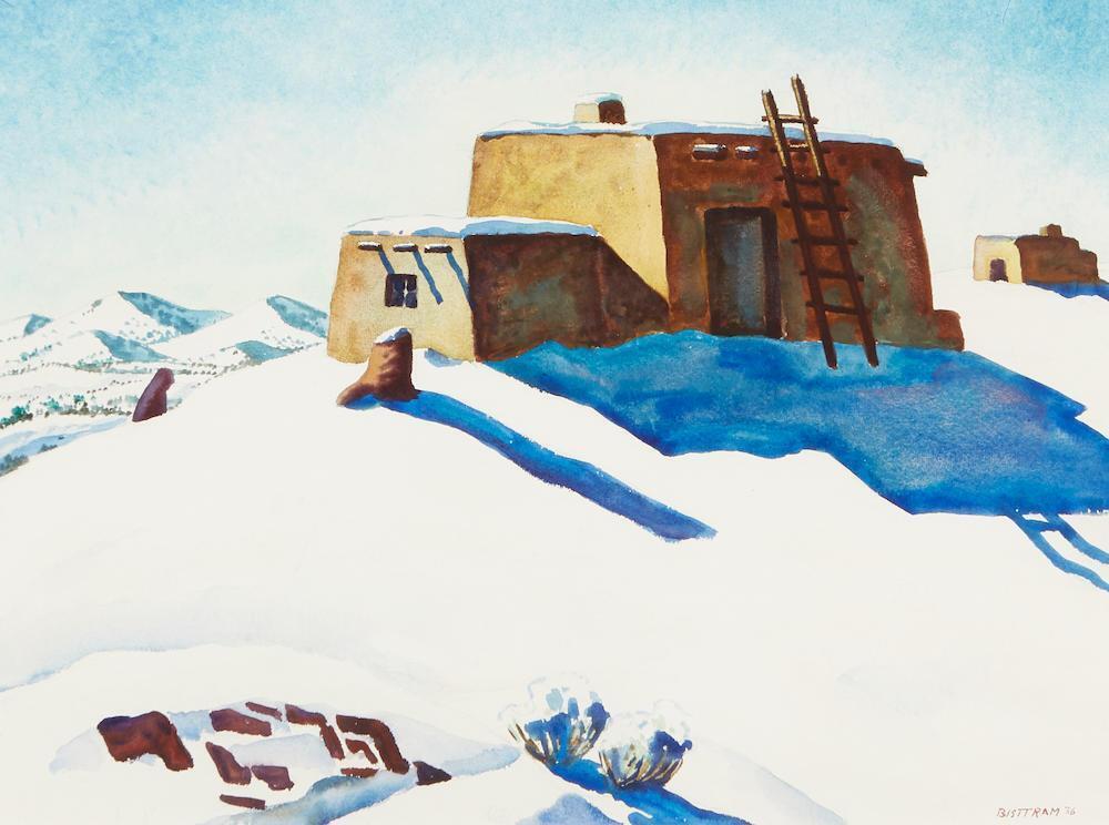 Morning Shadow (Pueblo in winter)