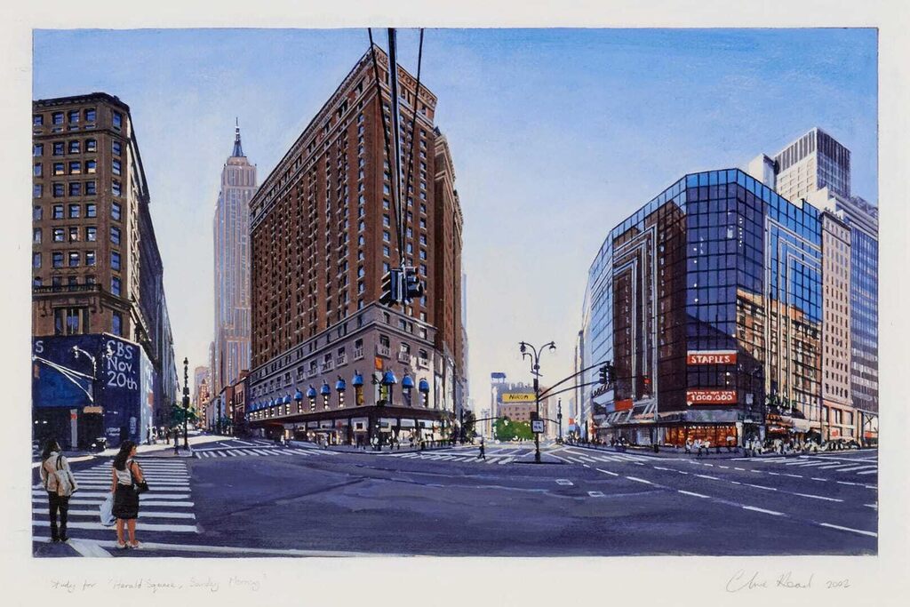 Study for 'Herald Square, Sunday Morning'
