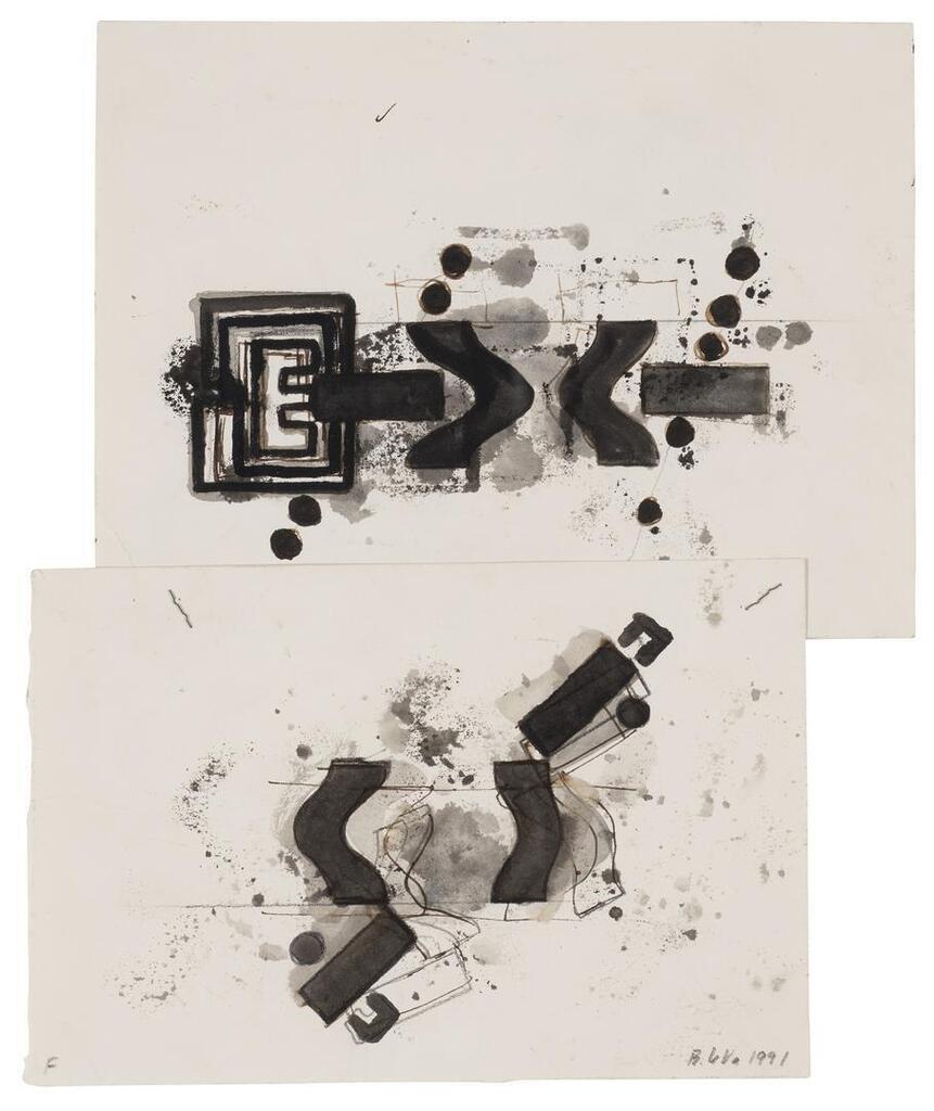 Untitled (Study for Wall/Floor Sculpture)