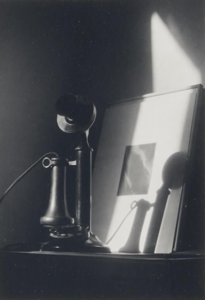 Telephone, in front of Alfred Stieglitz Equivalent, at An American Place, New York