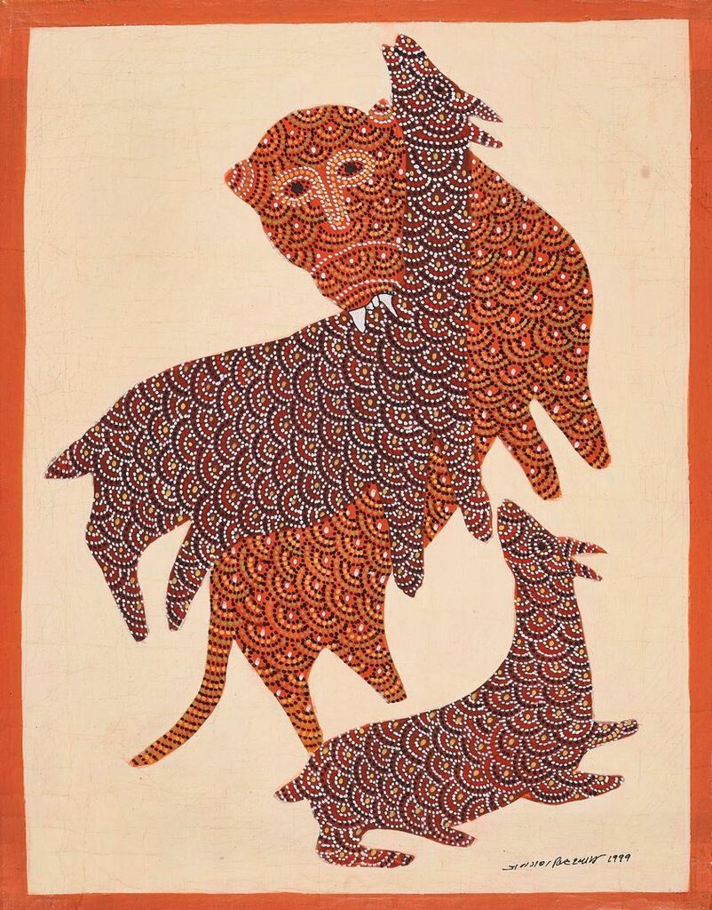 Untitled (Tiger and Deer)