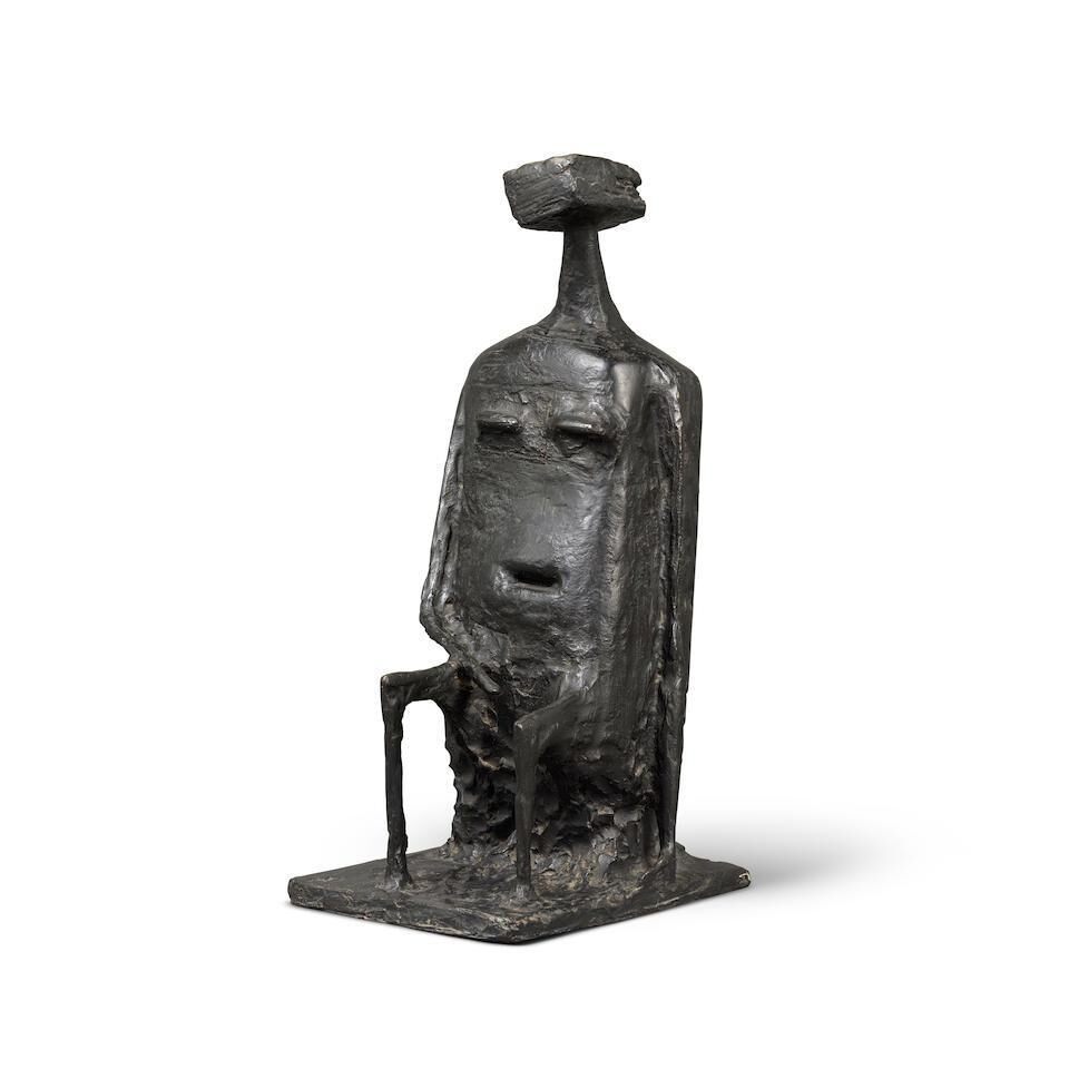 Seated Woman with Square Head (Version B)