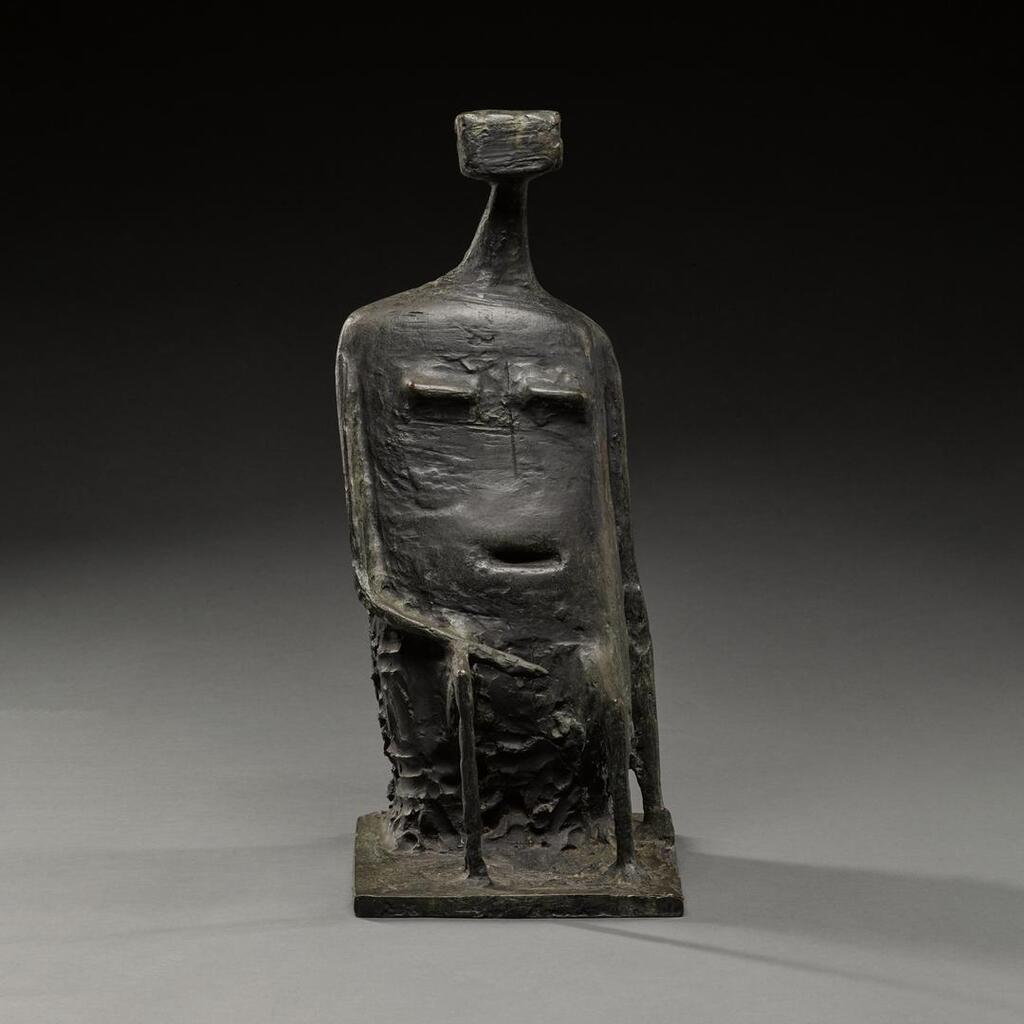Seated Woman with Square Head (Version B)
