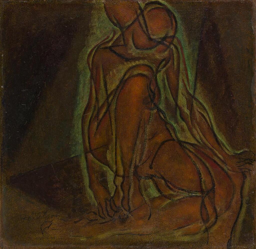 Seated Figure in Movement