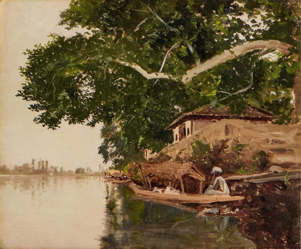 Shikara on Dal Lake, Srinagar, India