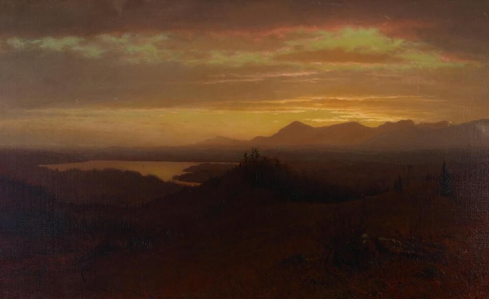 Sunset Beyond a Valley