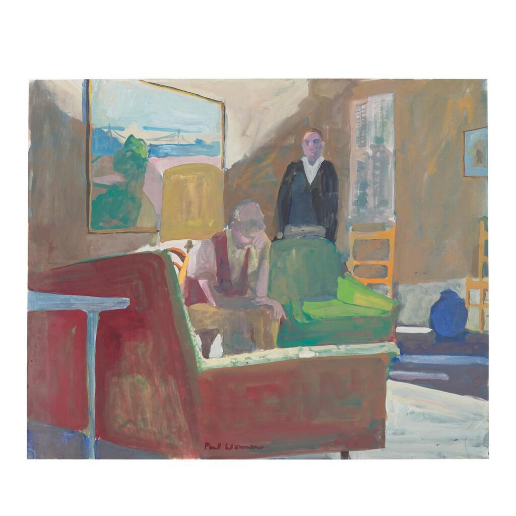 Room with Two Men and Painting