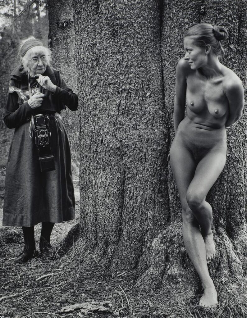 Imogen and Twinka at Yosemite, California, 1974