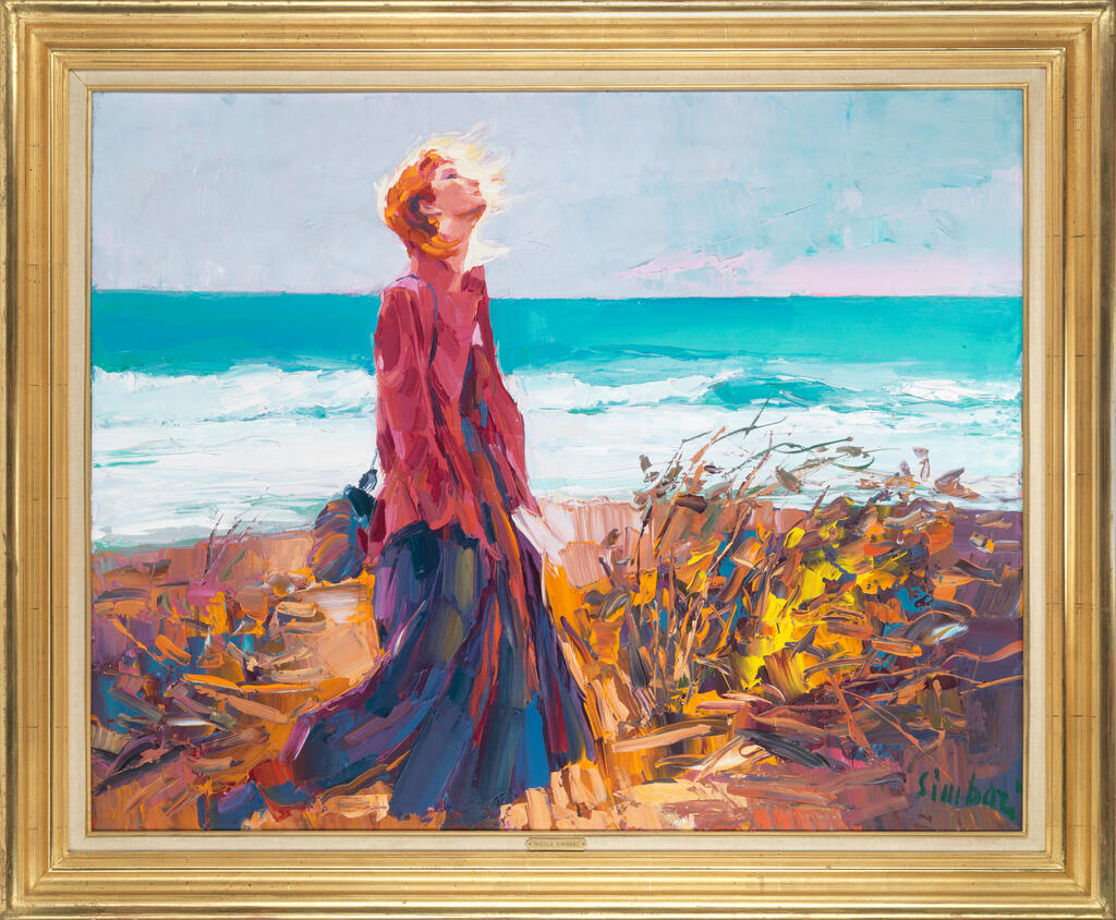 Portrait of a lady by the sea