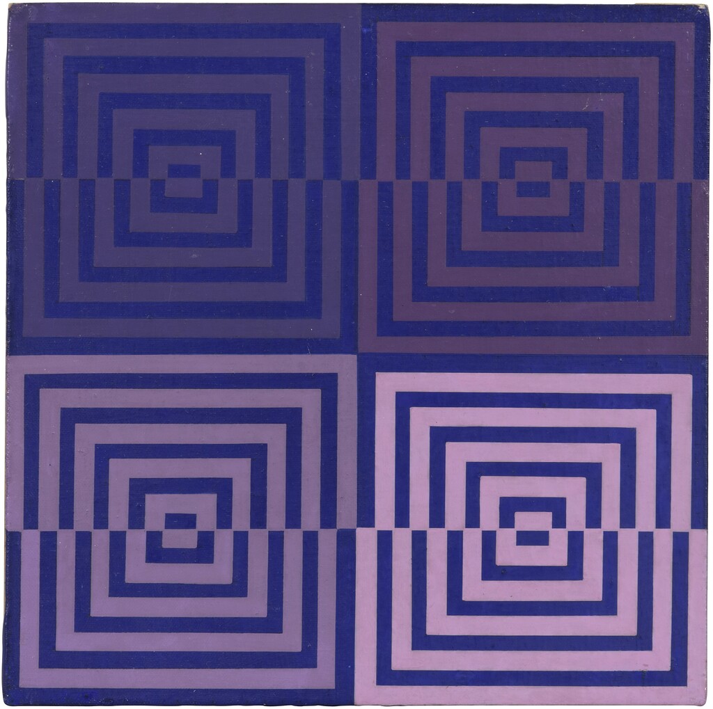 Oggetto ottico-cromo-dinamico dal viola al rosa