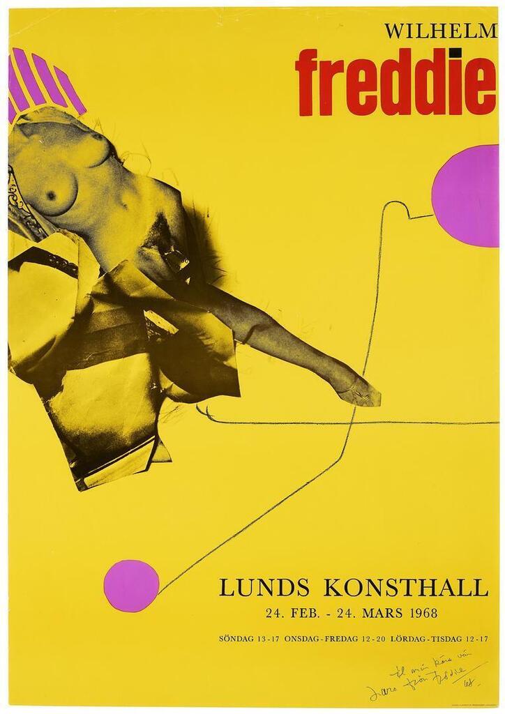 Exhibition poster from Lunds Konsthall 1968