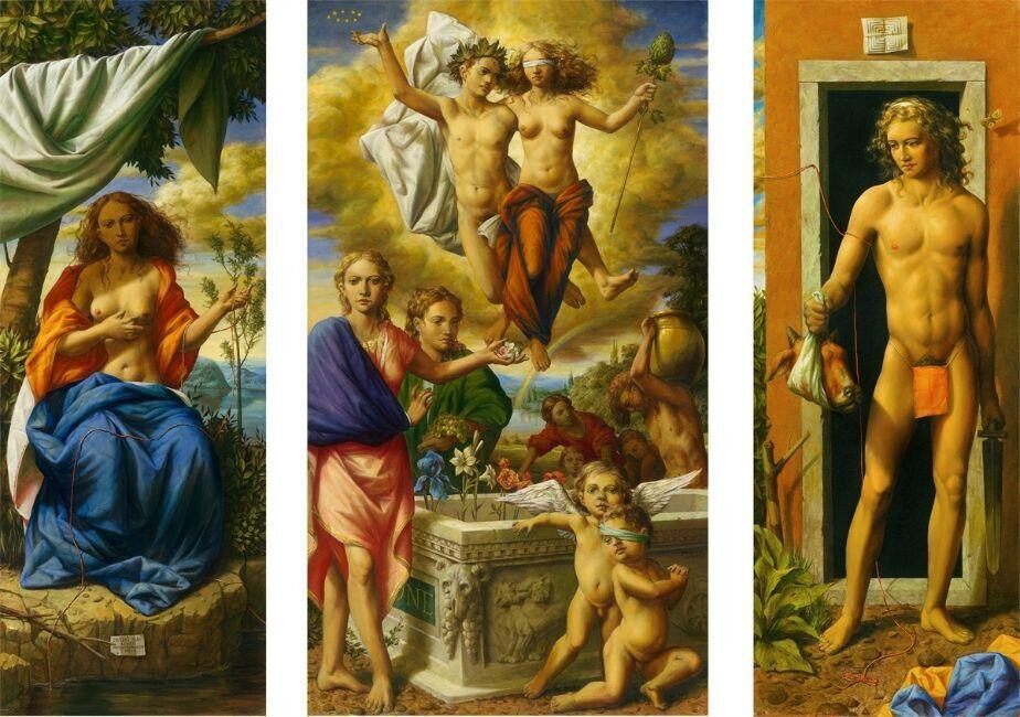 Triptych: ”Bacchus und Ariadne” I–III