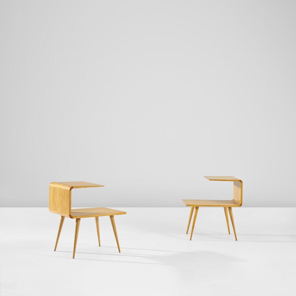 Pair of rare side tables