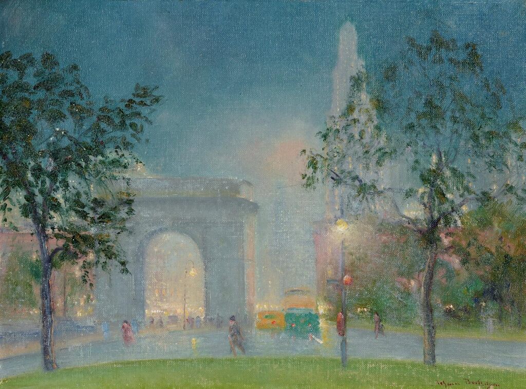 Washington Square at Dusk