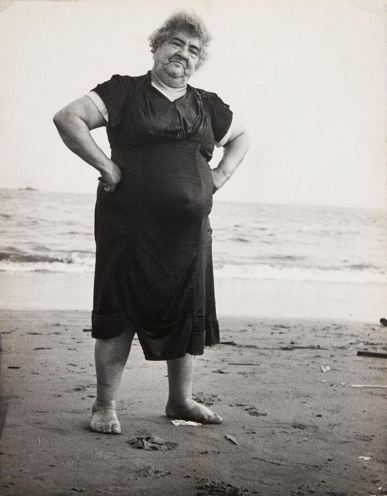 Untitled, Coney Island [woman on the beach]