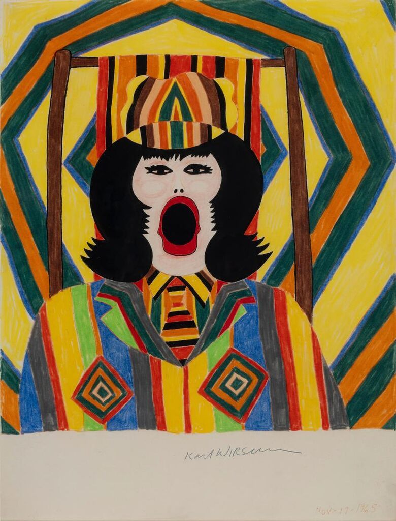 Yawning Awning Girl
