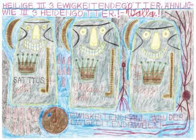 Heilige Iii 3 Ewigkeitendegötter, Ähnlic = Wie Iii 3 Heidengötter.! Sattius. Gott.! Ulllaa.! Gott.! Gott.! Illljj.!