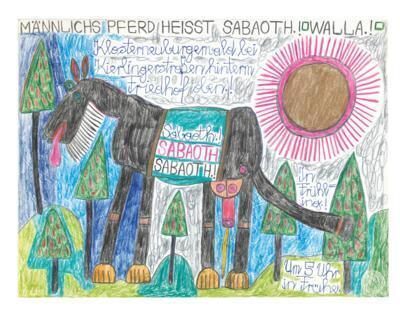 "Male Horse is Named Sabaoth.! Walla.! Sabaoth Sbaoth Sabaoth." Klosterneuburgerwald near Kienlingerstrasse Behind The Cemetery Above.! In Spring.!