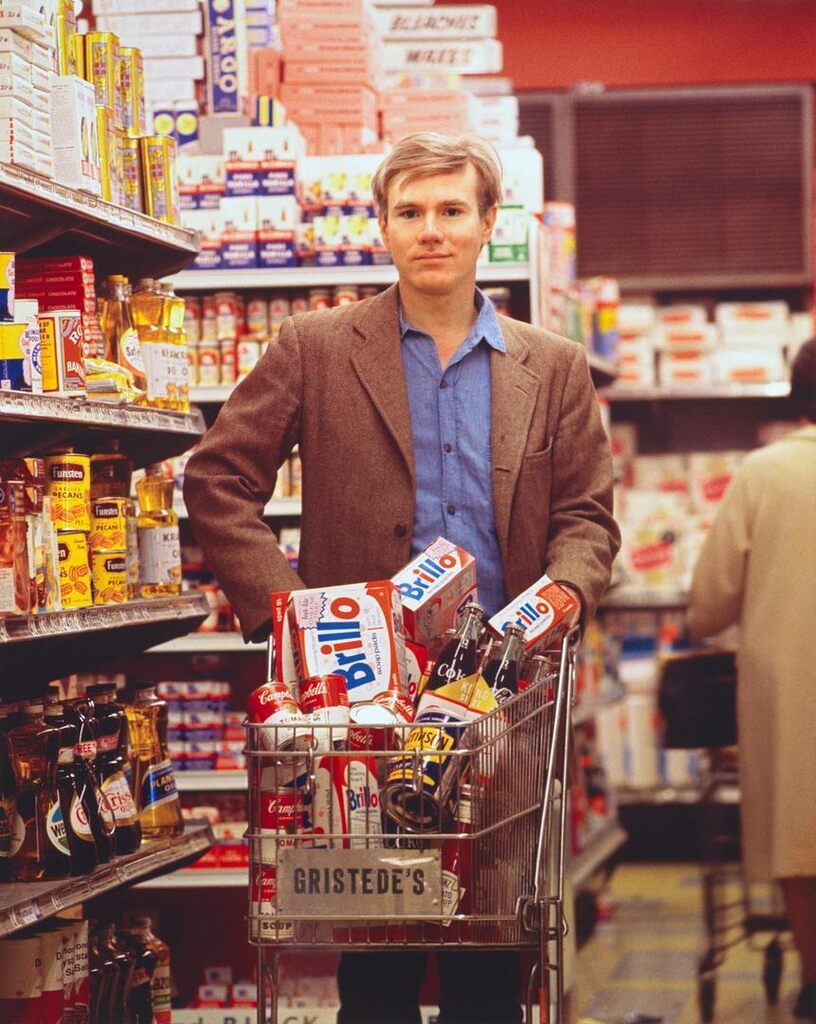 Andy Warhol Shopping at Gristede’s on Second Avenue, New York City, 1965