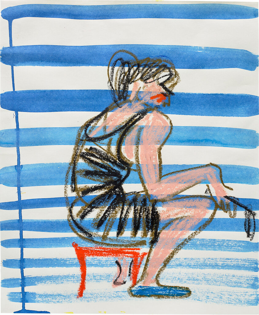 Painter, Blue Stripes