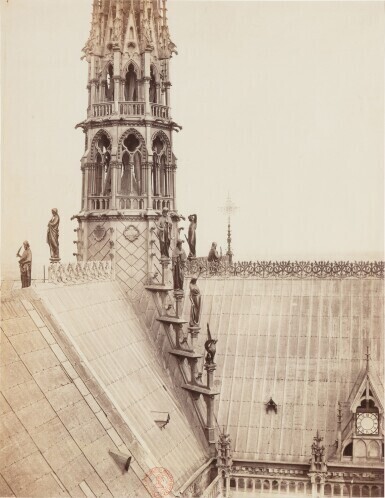 Toits et flèche de Notre-Dame de Paris, 1860