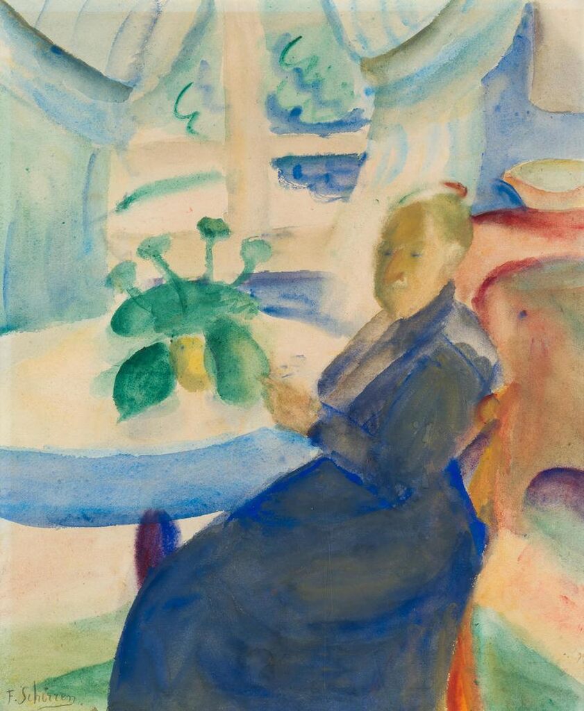 Femme dans un intérieur