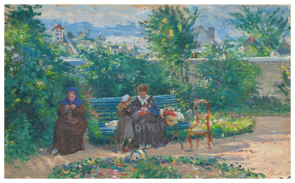 Dans le jardin à l'Hermitage, Pontoise
